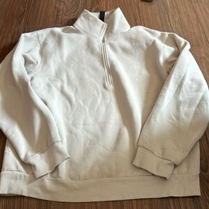 Men’s steady state quarter zip in size small colour natural ivory like new